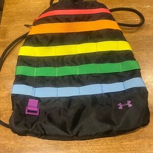 Under Armour PRIDE Stripe Drawstring Backpack